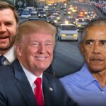 Donald Trump coloca seu convite, JD Vance perseguindo Obama no Bronco Branco de OJ