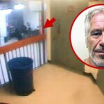 Jeffrey Epstey Epsteey Jailfuse Vídeo mostra uma estranha borda de laranja em escadas
