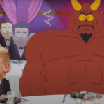Donald Trump atira no pé de Satanás com uma equipe do New World Park Sea. Exibir como uma nova parte do ar nesta semana, mas mantém o objetivo de Trump atualmente