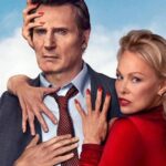Arma nua em uma arma nua: Liam Neeson e Pamela Anderson Shinaious
