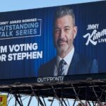 ‘Eu sou votado em Stephen’: Emmys of Fyc anúncios representou Colbert e ‘HandTal Cancelation Time