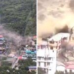 A grande inundação remove toda a vila indiana com um vídeo assustador, 50 não descarta