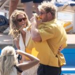 Logan Paul Paul e Nina Agdal atingiram o lago Como depois de dar um nó