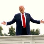 O presidente Trump viaja na Casa Branca, diz que você vai construir armas nucleares