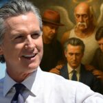 Gavin korm.com Kort Trump, poste uma foto de celebridades mada abençoe o governo da Califórnia